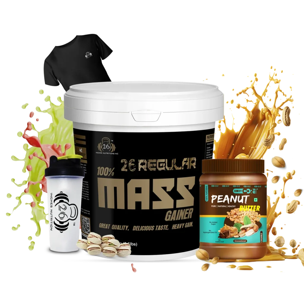 Regular Mass Gainer+Peanut Butter +T-Shirt +Shaker (1)