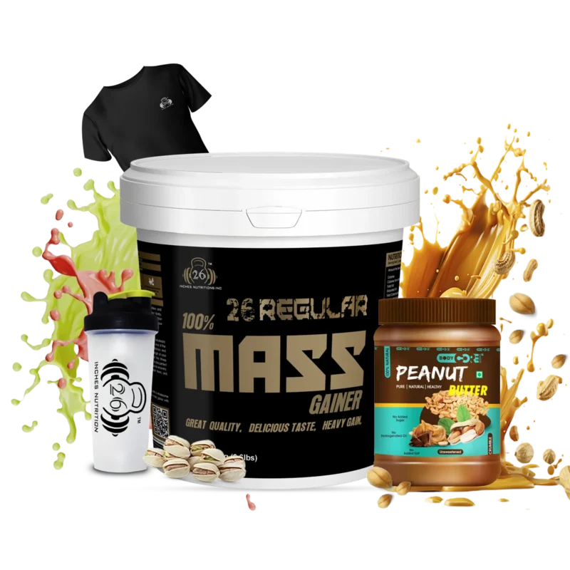 Regular Mass Gainer+Peanut Butter +T-Shirt +Shaker (1)